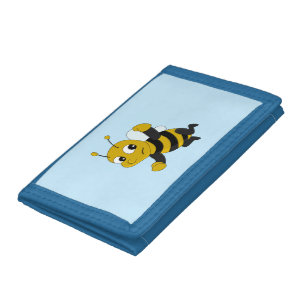 Bee cartoon tri-fold wallet