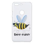 Bee character with mustache sunglasses Bee Easy Uncommon Google Pixel Case (Back)
