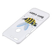 Bee character with mustache sunglasses Bee Easy Uncommon Google Pixel Case (Top)