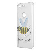 Bee character with mustache sunglasses Bee Easy Uncommon Google Pixel Case (Back/Left)