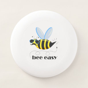 Bee character with mustache sunglasses Bee Easy Wham-O Frisbee