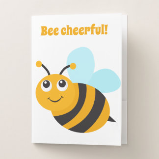 Bee cheerful Pocket Folder