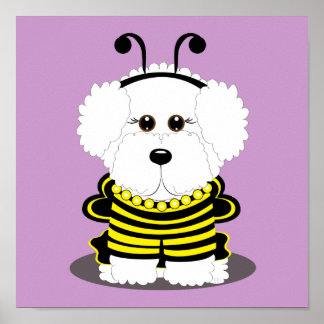"BEE"chon Bichon Frise Halloween Poster