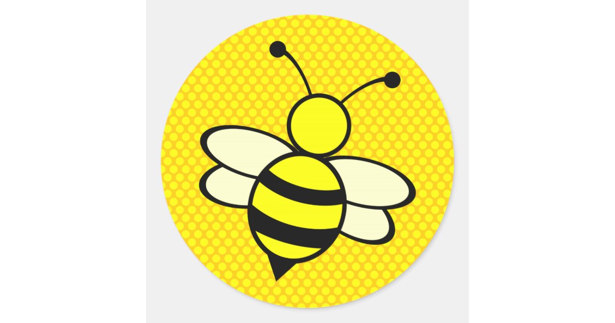 Bee Classic Round Sticker