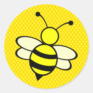 Bee Classic Round Sticker