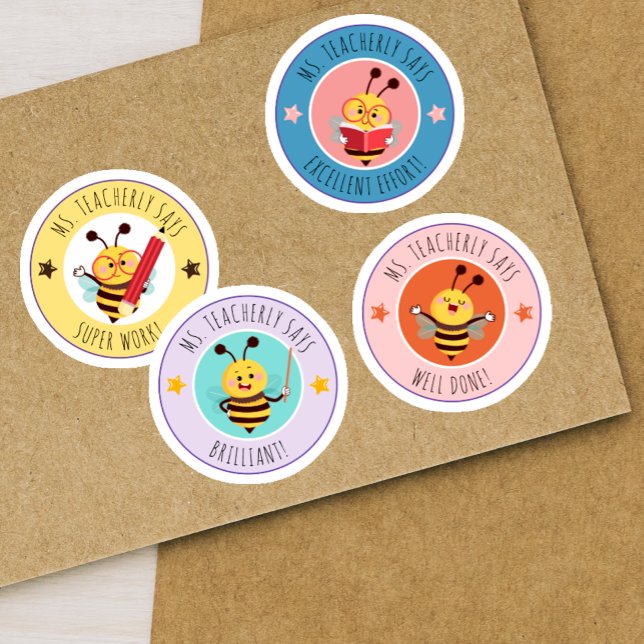 Bee Classroom Reward Student Achievement Teacher Sticker (Bee Classroom Reward Student Achievement Teacher Sticker)