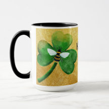 Bee Clover Coffee Mug. 
