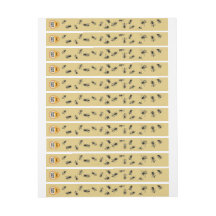 Bee Colony Tamper-proof Security Seal Pale Gold