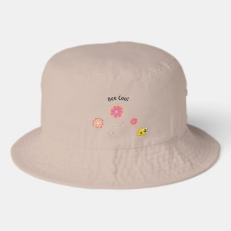 Bee Cool Bumblebees with 3D Flowers Bucket Hat