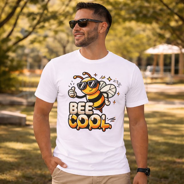 Bee Cool Funny Cute Pun T-Shirt (Creator Uploaded)