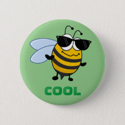 Bee Cool | Funny Trendy Bee Customizable Button