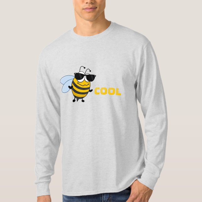 Bee Cool | Funny Trendy Bee Customizable Men's T-Shirt (Front)