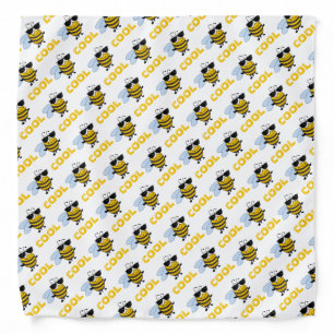 Bee Cool Funny Trendy Bee Personalized Bandana