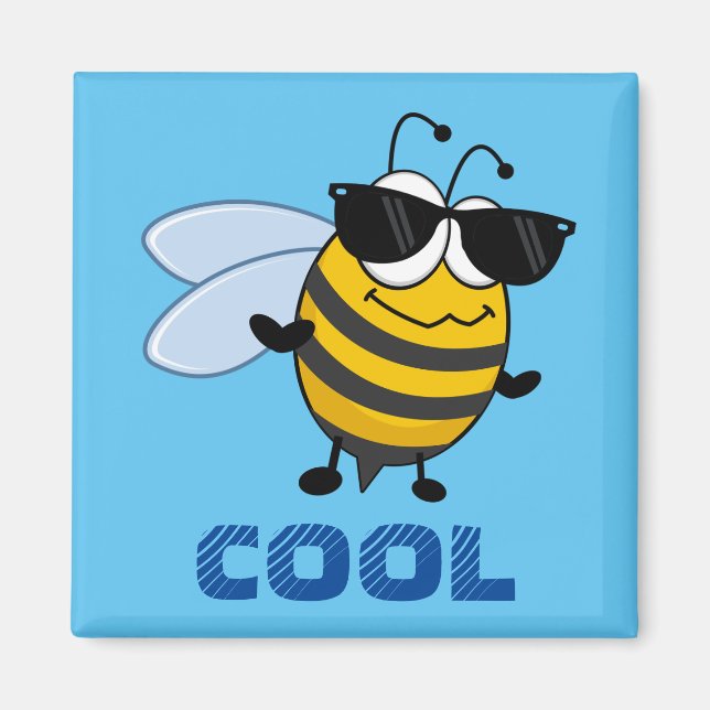 Bee Cool | Funny Trendy Bee Personalized Magnet (Front)