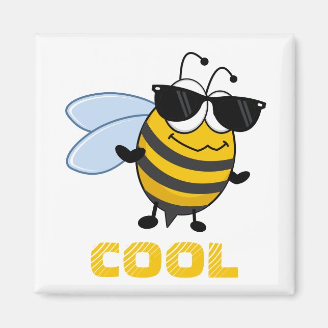 Bee Cool | Funny Trendy Bee Personalized Magnet (Front)