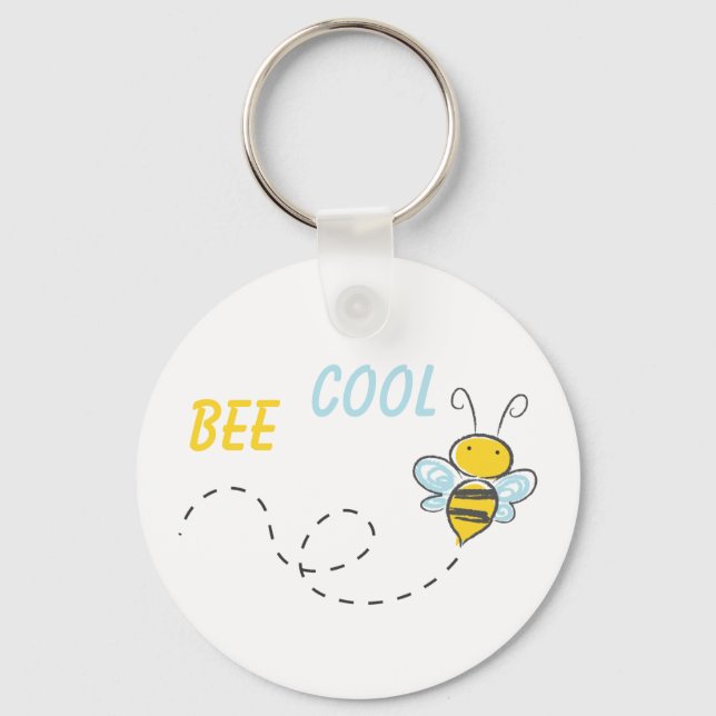 Bee Cool personalized Keychain (Front)