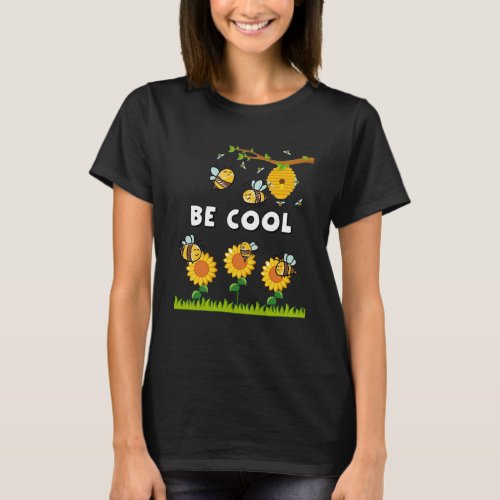 Bee Cool Pollination  Hive  For Children  Toddle T_Shirt