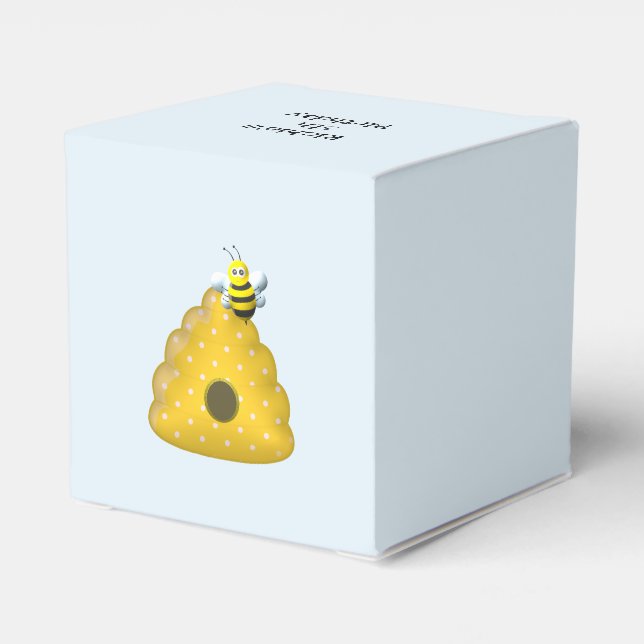 Bee Cool with Bee Hive Favor Boxes (Back Side)