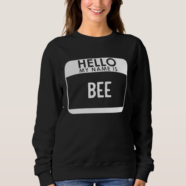 Bee Costume  Easy Last Minute Halloween Beekeeping Sweatshirt (Front)