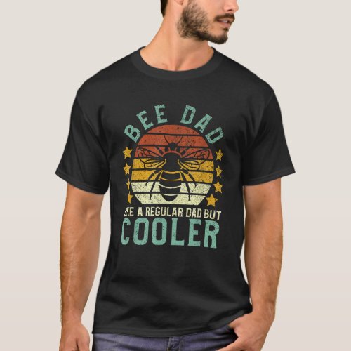 Bee Dad Honey Beekeeper Funny Beekeeping Fathers  T_Shirt