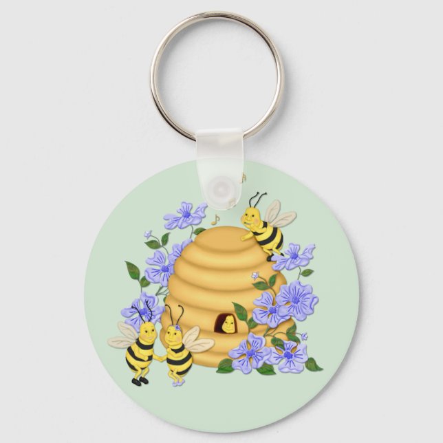 Bee Dance Keychain (Front)