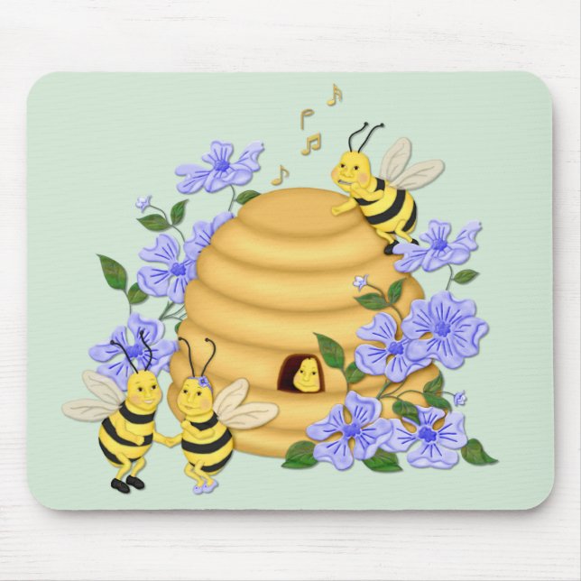 Bee Dance Mouse Pad (Front)