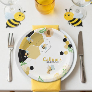 Bee-Day Birthday  Paper Plates
