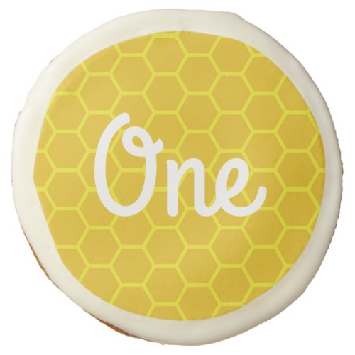 Bee Day Birthday Party Kids Sugar Cookie