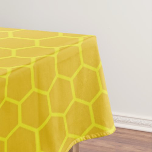 Bee Day Cute Honeycomb First Birthday Table Cloth