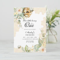 Bee Day, First Birthday Bee theme, 1st Bee Day,  Invitation
