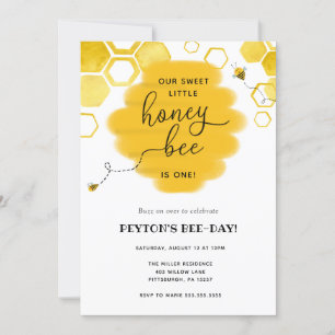 Bee-Day Party Birthday Invitation