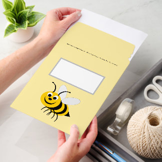 Bee Design Any Colour Background Envelope Mailers
