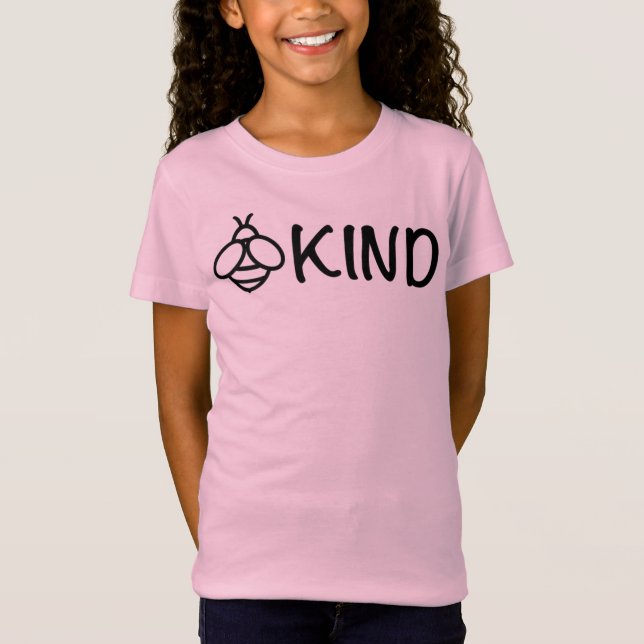 Bee design Bee Kind inspirational saying T-Shirt (Front)