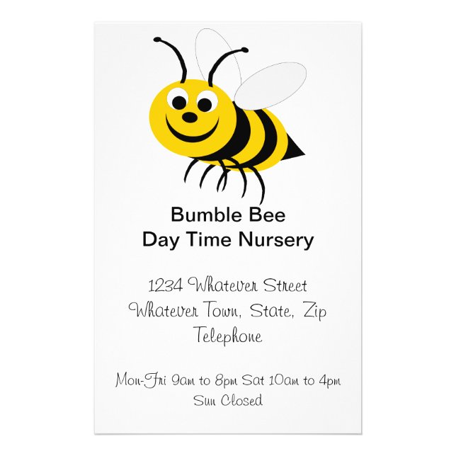 Bee Design Day Nursery Flyer (Front)
