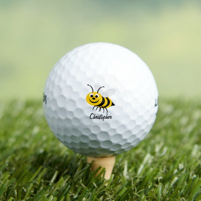 Bee Design Personalised Golf Balls (Insitu Tee)