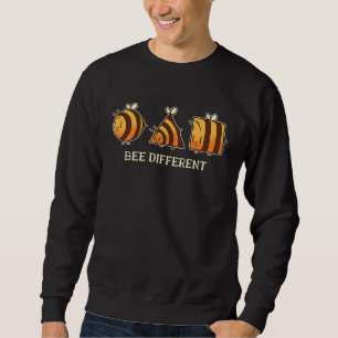 Bee different  unique retro Beekeeper and Bee Sweatshirt