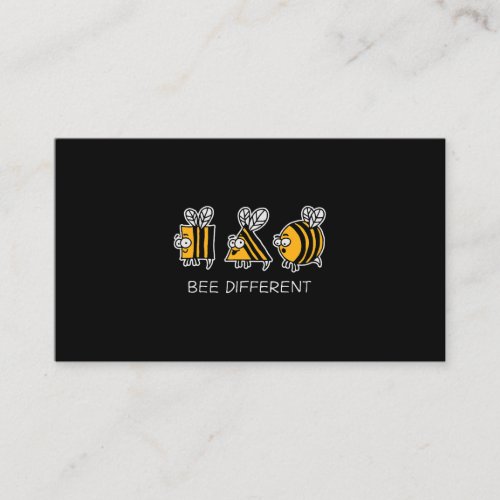 Bee Different Weird Unique Individuel Beekeeper Business Card