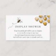 Bee Display Shower Enclosure Card