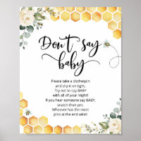 Boho Baby Shower games Don't Say Baby printable