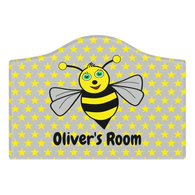 Bee Door sign (Small Crest Front)