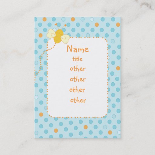 Customizable Bee-Dotted Business Card Templates