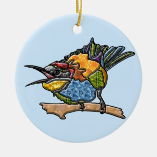Bee Eater Bird Ceramic Ornament