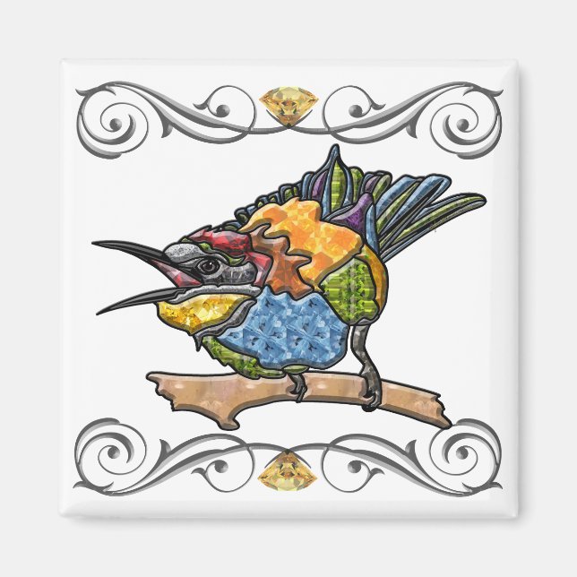 Bee Eater Bird Magnet (Front)