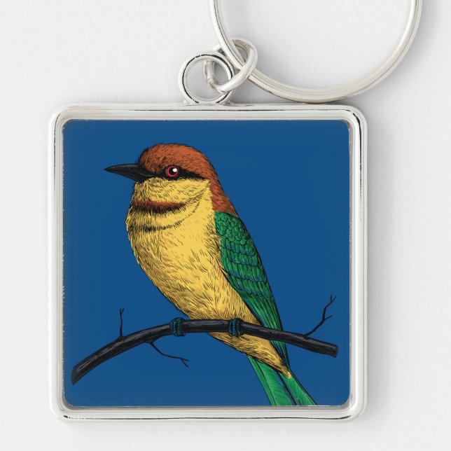 Bee eater keychain (Front)
