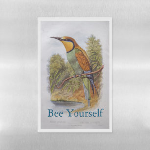 Bee Eater Positive Message Magnetic Vintage Art Dry Erase Sheet