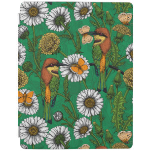 Bee eaters on a spring meadow iPad smart cover