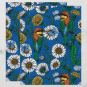 Bee eaters on blue (Front/Back)