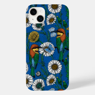 Bee eaters on blue Case-Mate iPhone 14 plus case