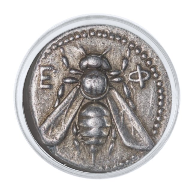 Bee - Ephesus Coin Lapel Pin (Front)