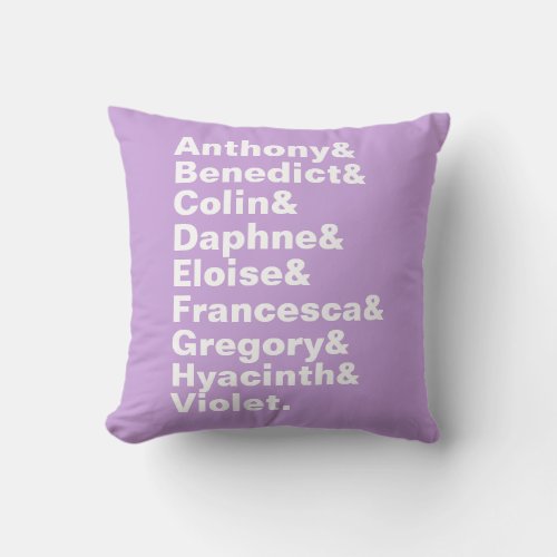 Bee Family Ampersand Pillow